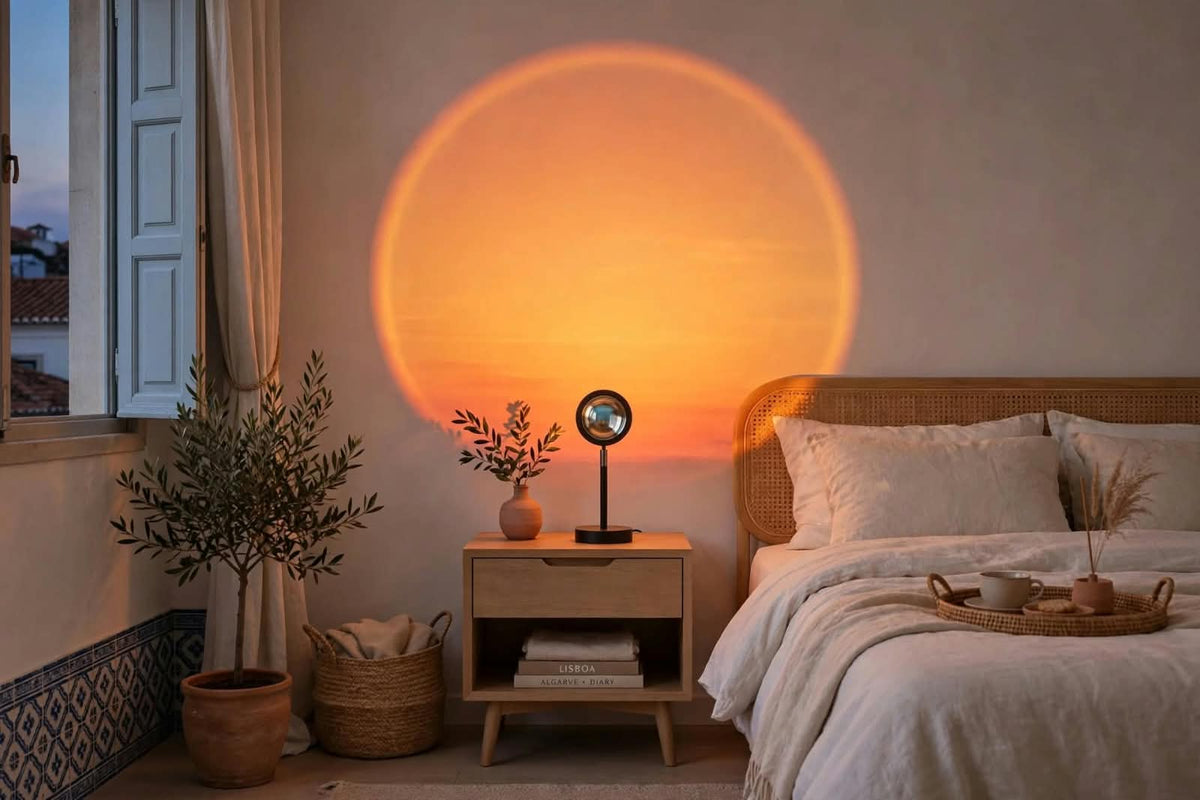 GRIVELO®️ SunsetGlow - 360° Sunset Projection Lamp | Aesthetic Room Decor