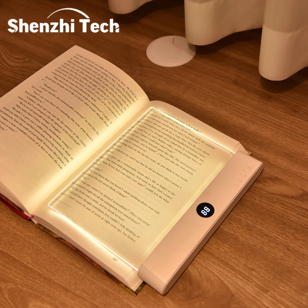FlatGlow™️ - Ultra-Thin LED Book Light | 3 Colors & Eye Protection