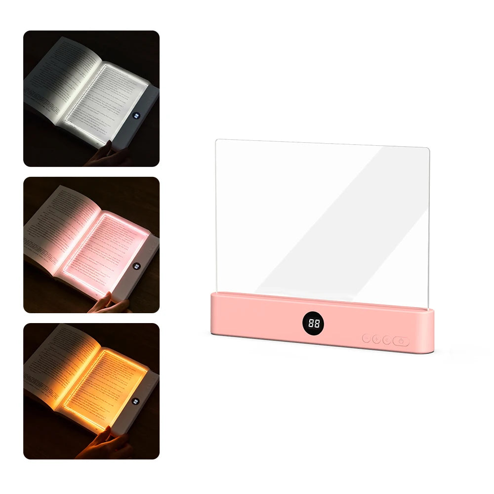 FlatGlow™️ - Ultra-Thin LED Book Light | 3 Colors & Eye Protection