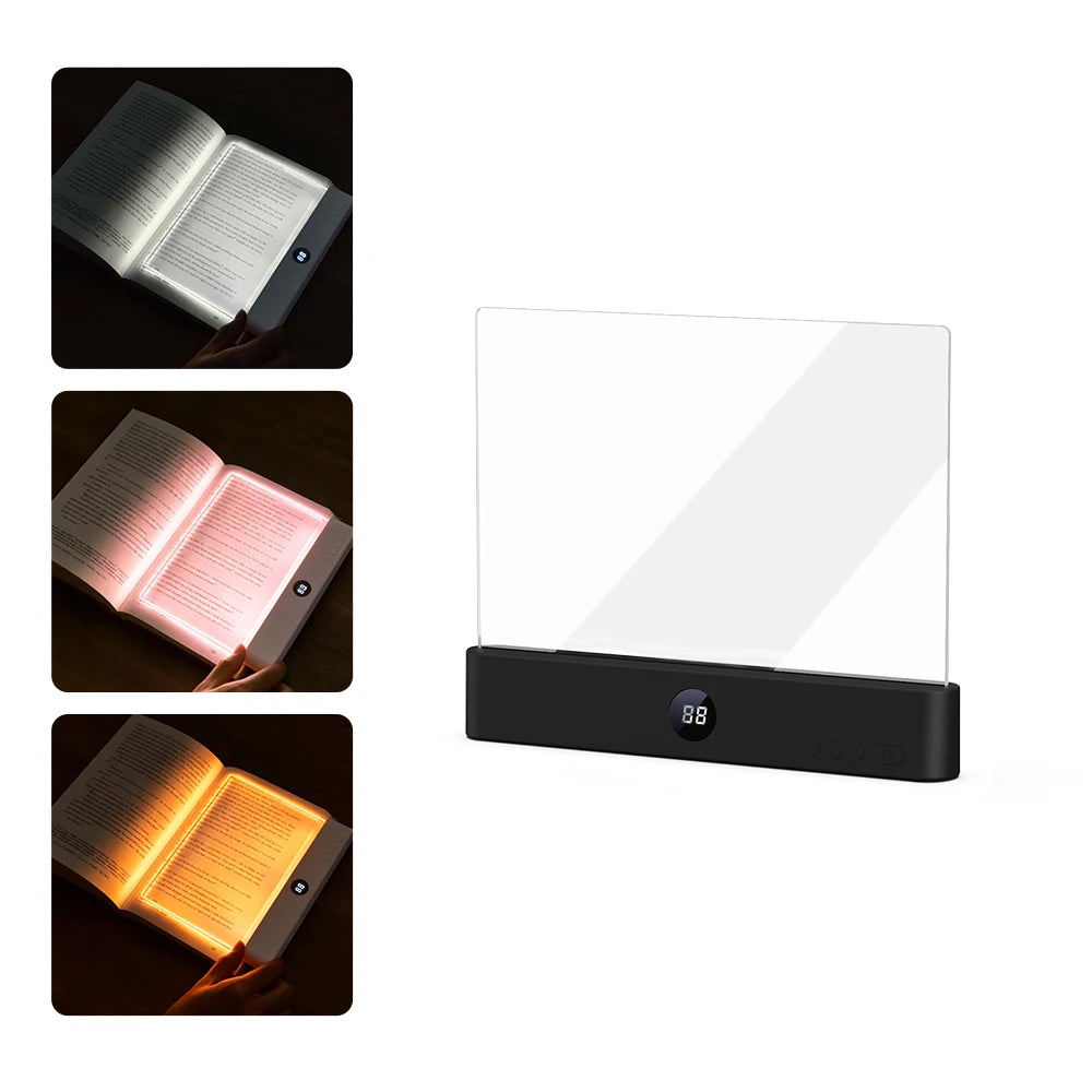 FlatGlow™️ - Ultra-Thin LED Book Light | 3 Colors & Eye Protection
